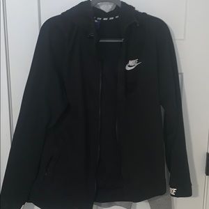 Nike black windbreaker jacket